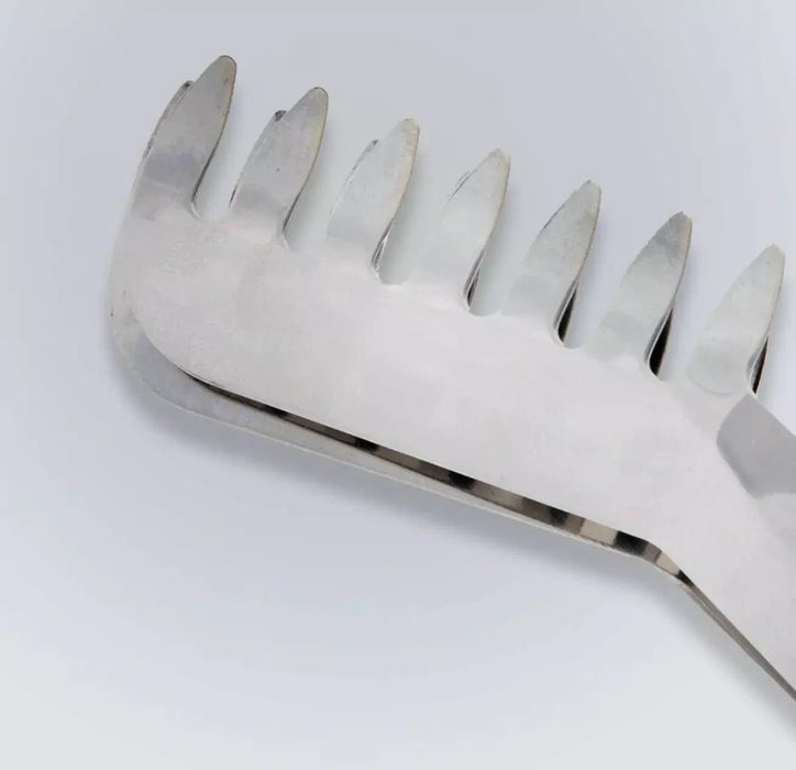 Spaghetti Pasta Tong Server Utensil Stainless Steel Small Serving food  Tongs 7"