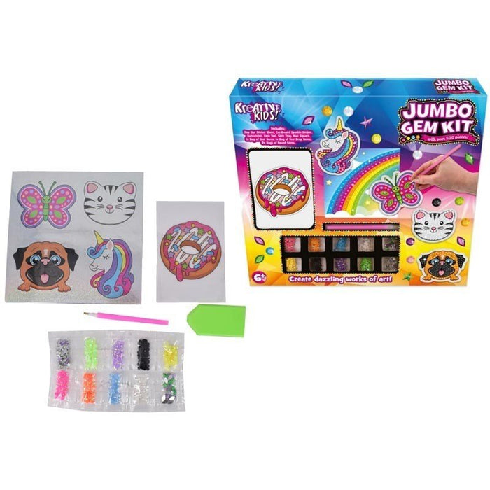 Jumbo Gem Kit - Gem Art Set  For kids - Create Dazzling Works Of Art