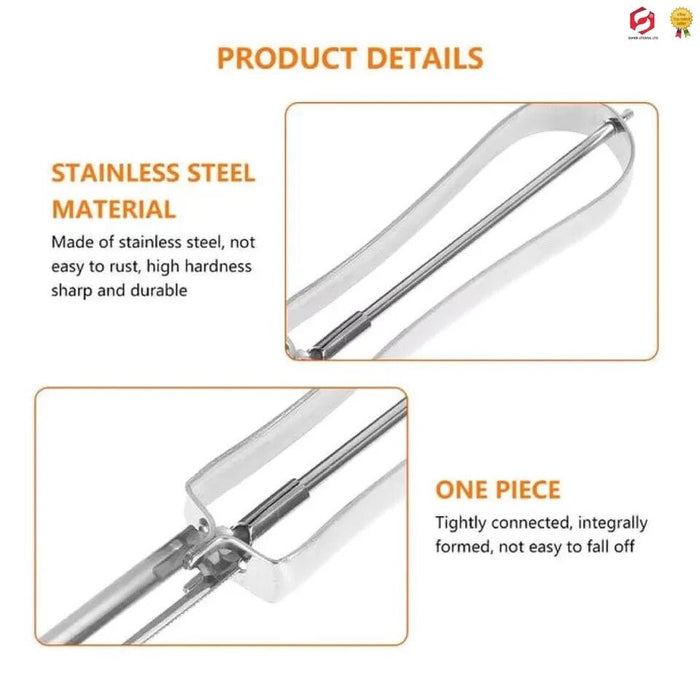 Quality Potato Vegetable Peeler Fruit Spud Swivel Slicer Stainless Steel 14.5cm