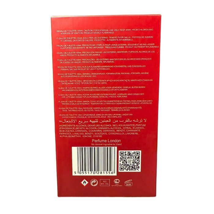 Hidden Code RED Men's Aftershave Eau de Toilette 100ML FREE DELIVERY