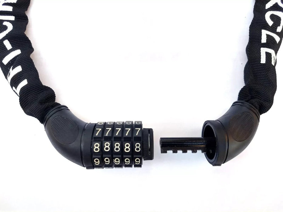 Bike Lock Cable Chain 5 Digit Combination Heavy Duty bicycle Security ANTI THEFT