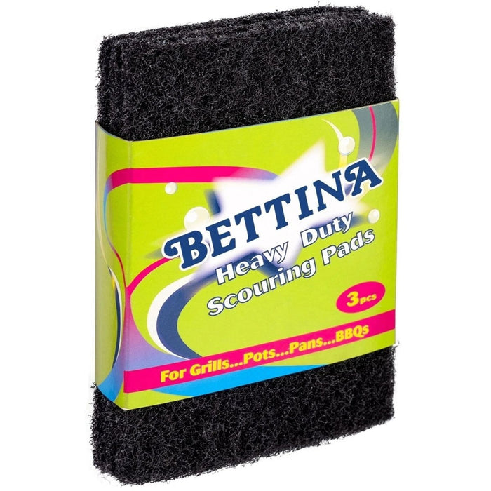 Bettina Scouring Pads Power Scourer For Washing Grill Pots Pans and BBQ - 3Pack