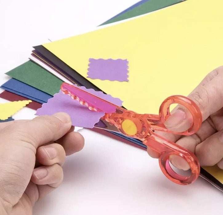 Safety Scissors Kids Scissor Children Craft Art Assorted Blade Shapes 3pc