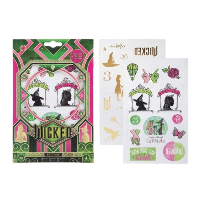 Official Wicked Metallic Tattoos Temporary Tattoo Lovely Designs New