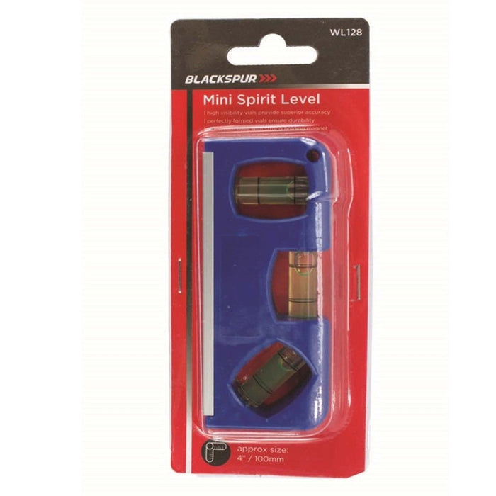 4"/100mm Magnetic Pocket Mini Spirit Level Carpenters Levelling Measure Angles