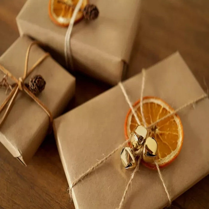 80M Jute Twine String Thread Thick Ribbon Craft Gift Warp Brown Shabby Natural