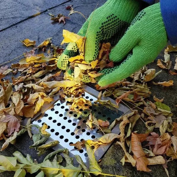 Exterior Drain Cover Leaf Guard Square Metal Stainless Steel Plate 6 inch 150 mm