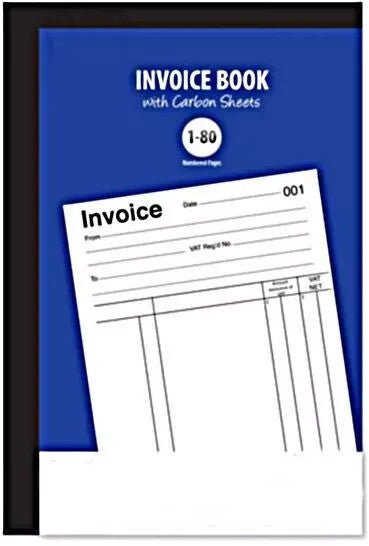 Invoice Book - Invoices Record Sales Receipt Purchases Business Estimate 80 Page