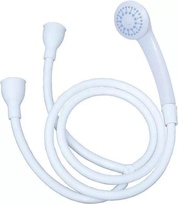 Double Tap Bath Sink Shower Head Hose Spray Hairdresser Pet Push On Mixer