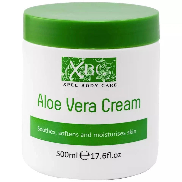 3x 500ml XBC Aloe Vera Moisturising Cream Soothes, Moisturizes Skin NEW STOCK