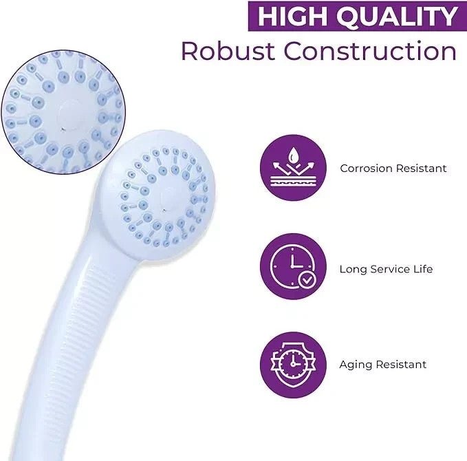 Double Tap Bath Sink Shower Head Hose Spray Hairdresser Pet Push On Mixer
