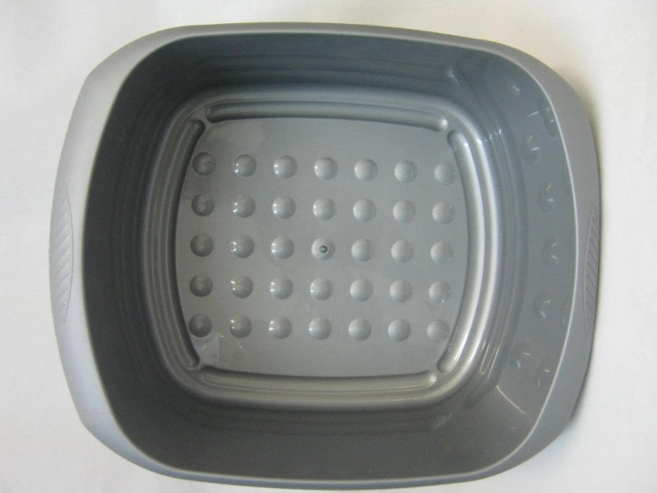 TML Rectangular Plastic Kitchen Home Cleaning Washing Up Sink Bowl 11L - Silver