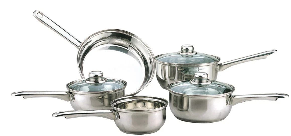 Sabichi 5 Piece Essential Saucepan set 14/16/18/20 & 24cm Frypan