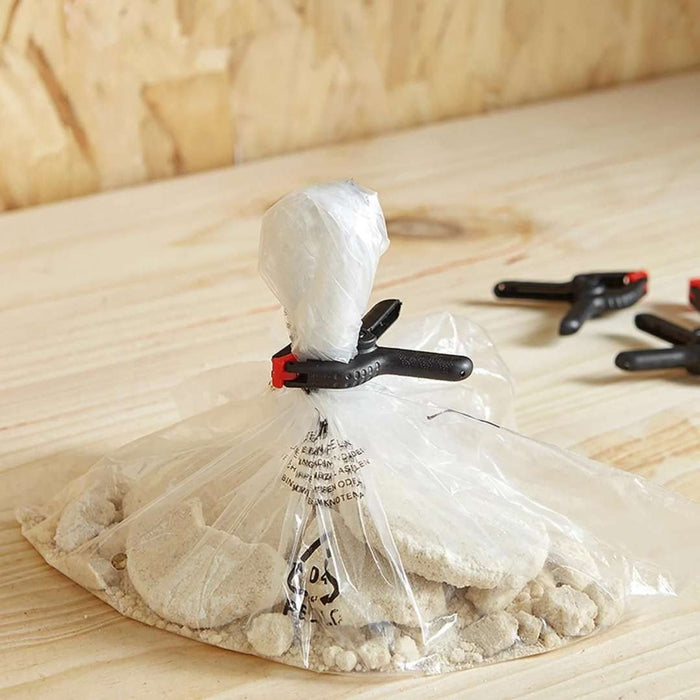 DEKTON 6 PC PLASTIC CLAMPS 2INCH (60MM) NON SLIP 30MM JAW OPENING