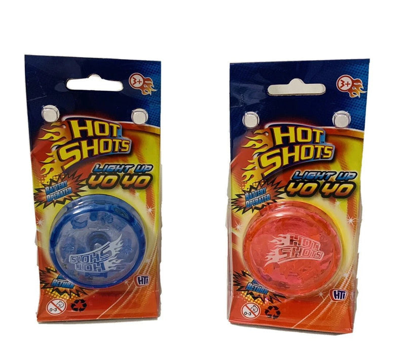 Light Up YoYo Trick Assorted Colour Yo-Yos Speed Mechanism - Pack Of 2