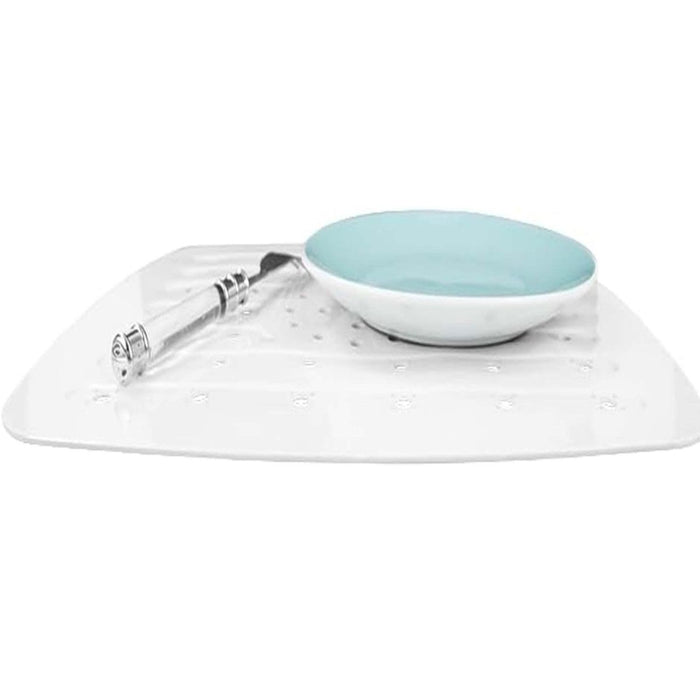 Kitchen Sink Mat Dish Drainer Cup Glass Scratch Protector Anti Slip PVC Clear