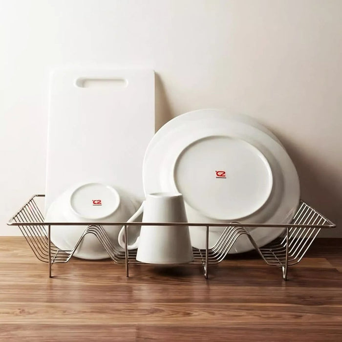 Stainless Steel Dish Drainer Cup Cutlery Plate Holder Kitchen Sink Dish Rack New