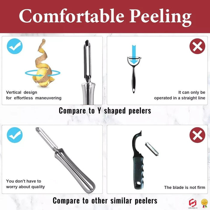 2x Swivel Peeler Potato /Vegetable Peeler High-Quality Stainless Steel Free post