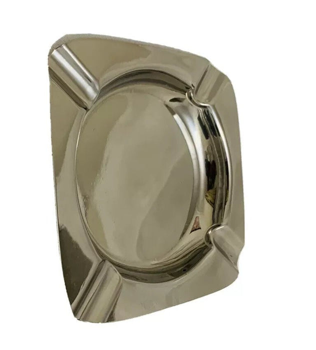 Metal Stainless Steel Square CIGARETTE ASHTRAY ash tray cigar rollup paper