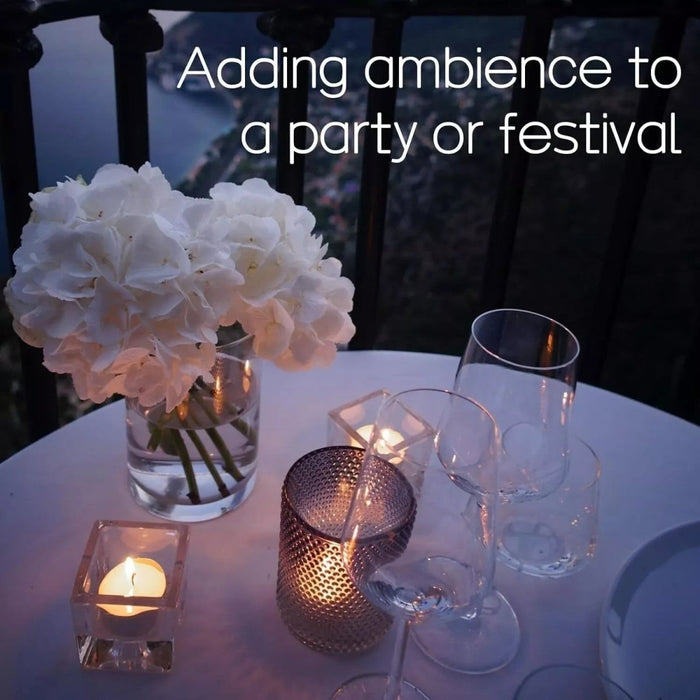 8 Hour Unscented Tealight Candle Long Burn Night Light White Bulk Ambiance