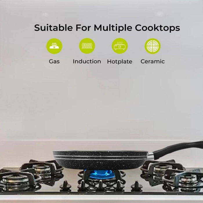 New Aluminium Non Stick Frying Pan Kitchen Cooking Catering Induction 20/24/28cm