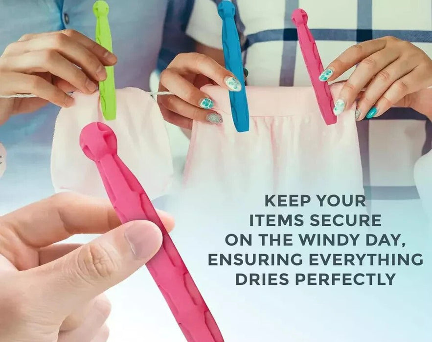 96-144 Strong Dolly Pegs | Durable Plastic Laundry Washing Clothes Line Coloured