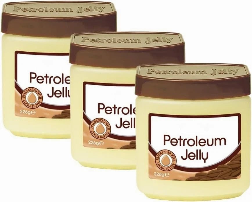 3 x Cotton Tree Cocoa Butter Petroleum Jelly Vaseline 226g Family Bundle