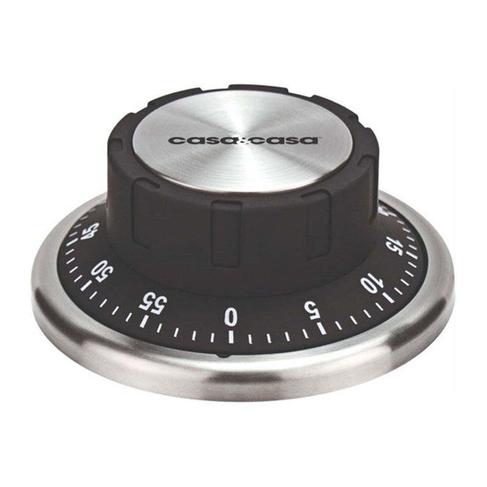 Magnetic Mechanical Kitchen Timer Stainless Steel Chef Cooking Baking Loud Alarm