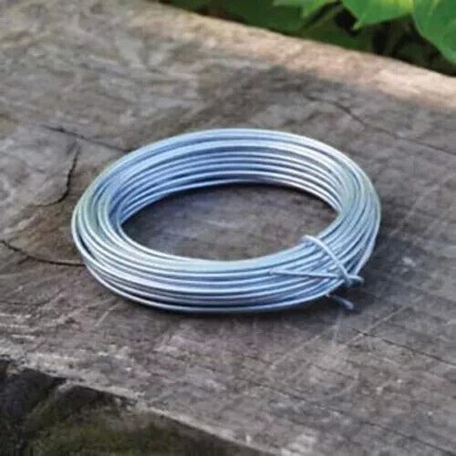 Galvanised Steel Wire 1 mm x 30m Art & Crafts Modelling Tensioning Gardening