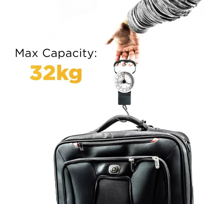 Luggage Scale | Mechanical Luggage Weight Scale | Includes 1m Tape Measure