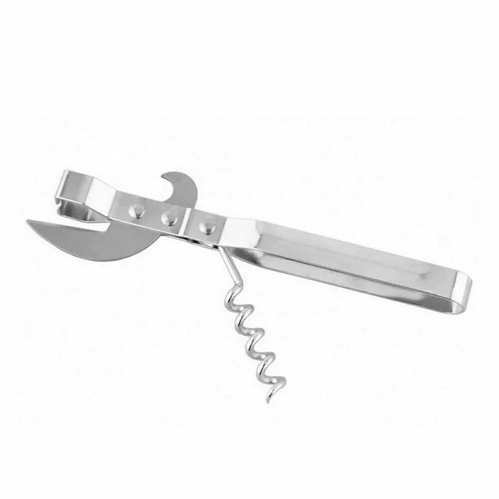 Stab Can Tin Bottle Opener With Cork Screw Old Fashion Traditional
