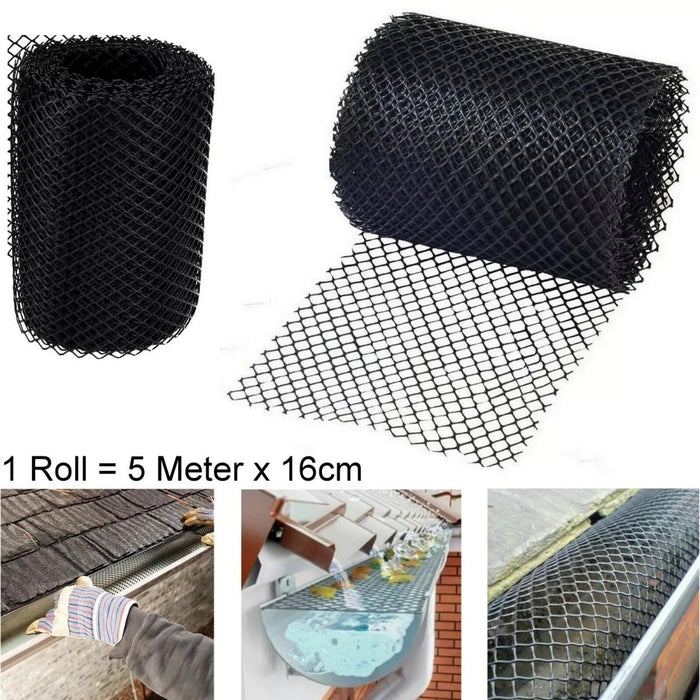 Gutter Mesh Gutter Protection  Rolls Protection Debris Leaf Block Guard Fixing