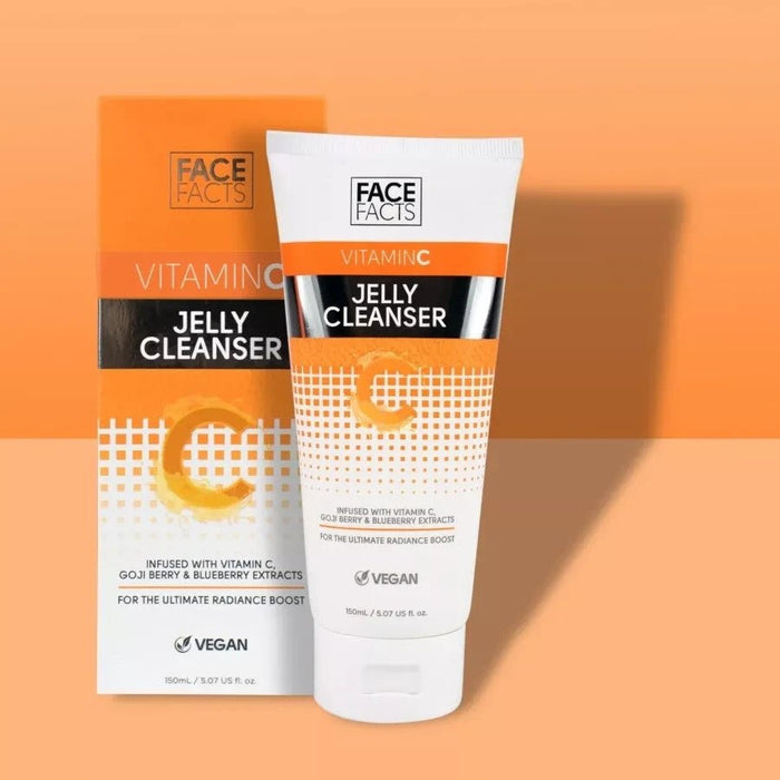 Face Facts Vitamin C Brightening Jelly Cleanser Make Up Remover 150ml | Free P&P