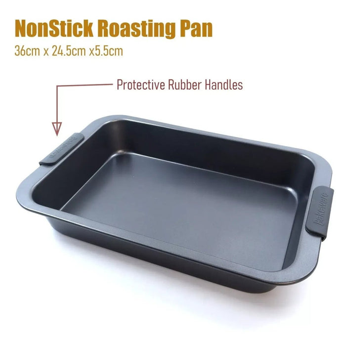 Large Roasting Tin Tray Pan Non Stick Deep Turkey & Meat Backing Oven Tray Dish
