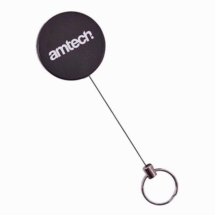 Retractable Key Chain Holder Split Ring Badge Recoil Belt Clip Pull Chain ID