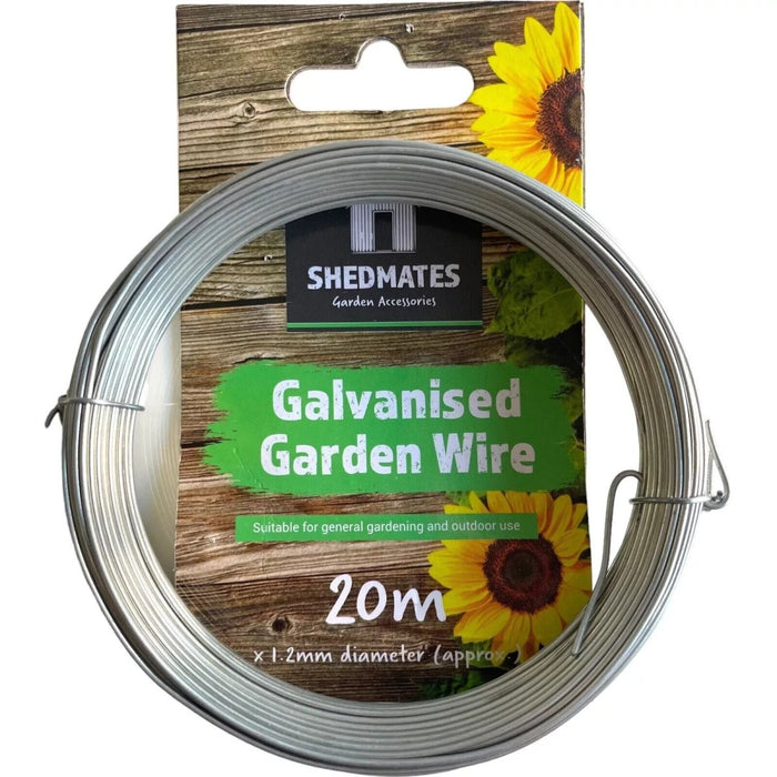 20 Metres Garden Wire Plant &Tree Tying Extra Strong Galvanised Rust Proof 1.2mm