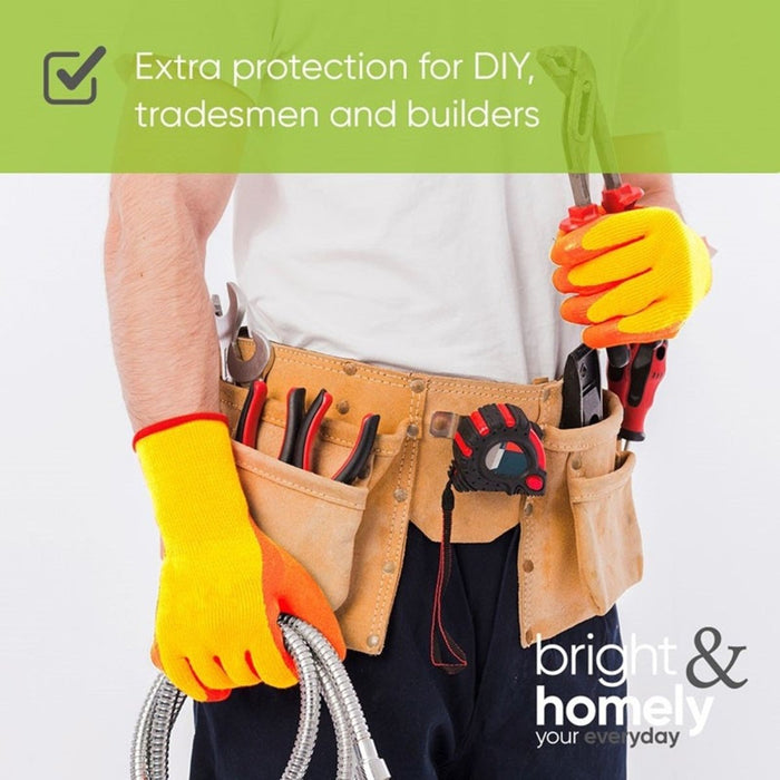 1 Pair Multi Purpose Grip Work Safety Gloves Builders Gardening Hand Protection.