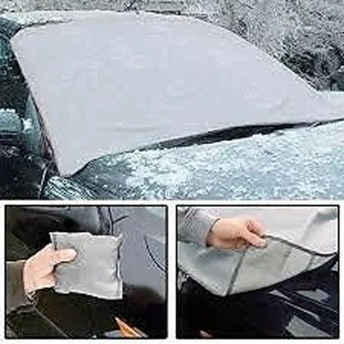 Magnetic Van Car Windscreen Protective Cover Winter Snow Sun Frost Ice Protector