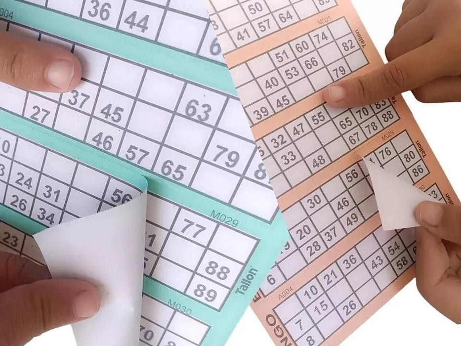 6 x Jumbo Bingo Flyers Tickets Pad Of 600 6 To View, All Colours 1-90 sheets