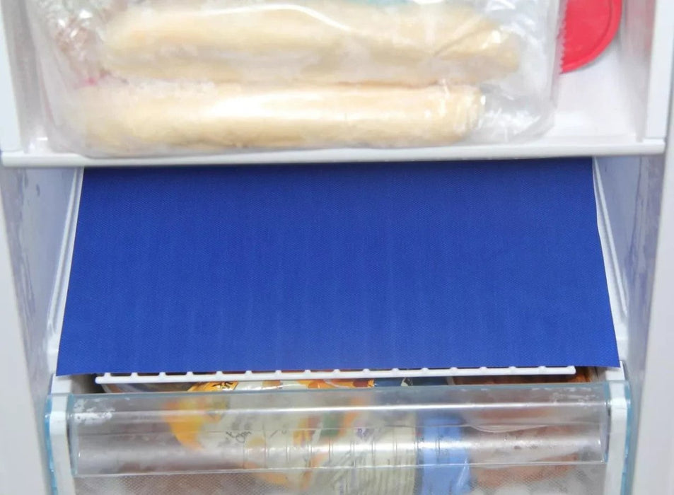 4x Freezer Drawer Shelf Defrost Liners Mats - Prevents Build Up Ice & Frost