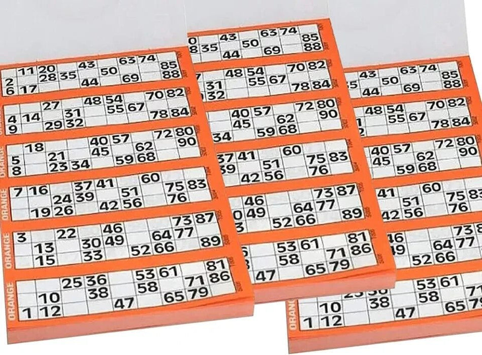 2 x Jumbo Bingo Book Pad of 600 Tickets 6 To View All Colours Security Coded