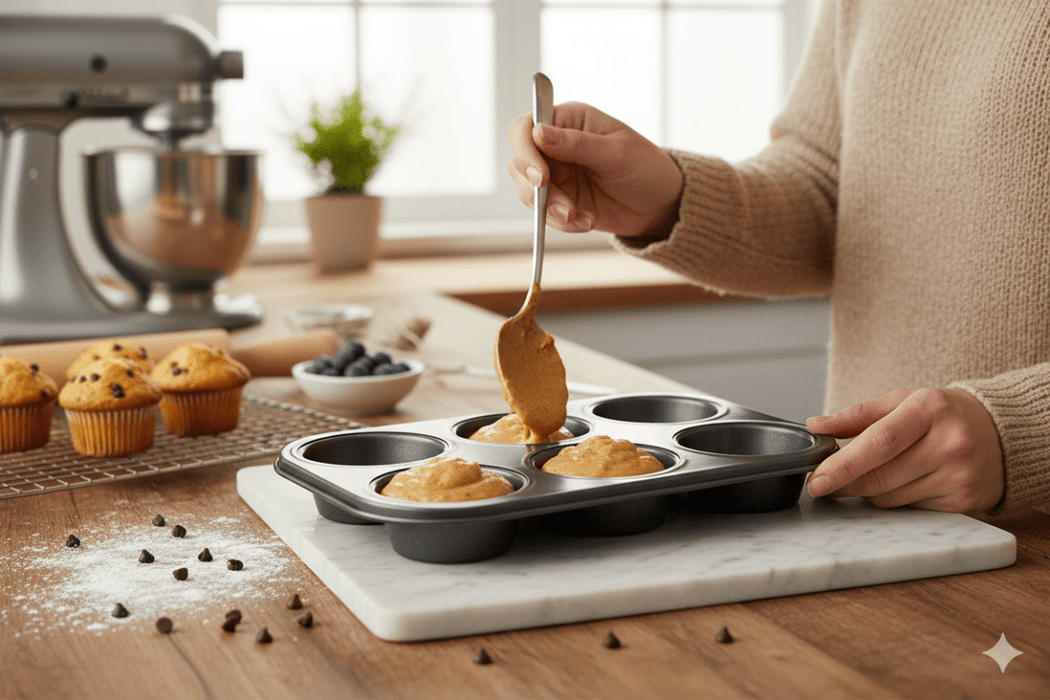 NON STICK 6 CUPCAKE BAKING PAN TRAY TIN CUP CAKES YORKSHIRE PUDDING MUFFIN BUN