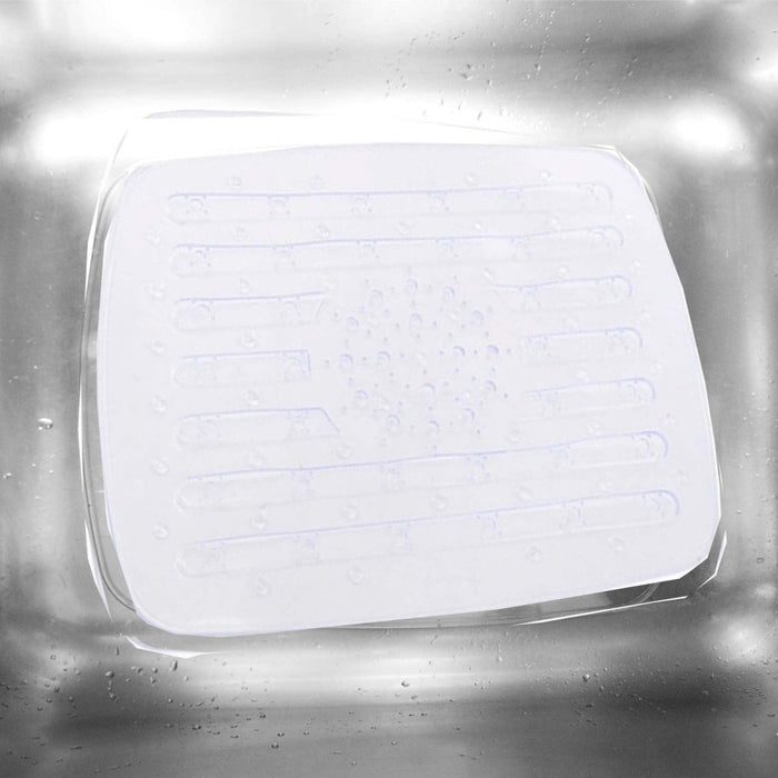 Kitchen Sink Mat Dish Drainer Cup Glass Scratch Protector Anti Slip PVC Clear
