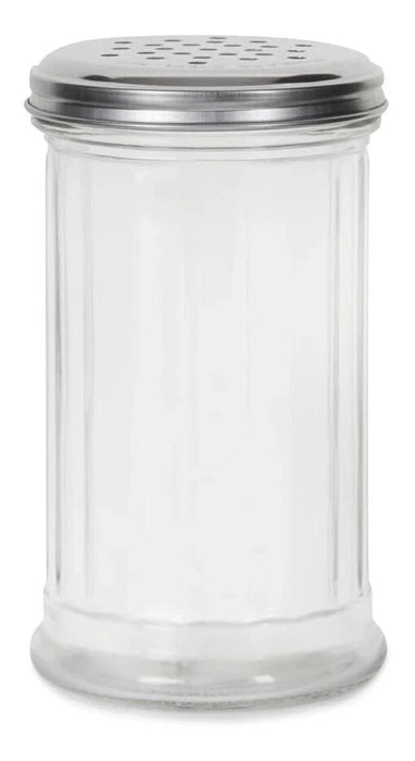 Large Glass Flour Shaker  With Stainless Steel Top