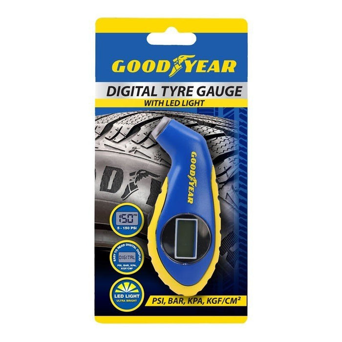 Goodyear Digital LED Tyre Pressure Gauge Tester Measurement Car Motorcycle Bike