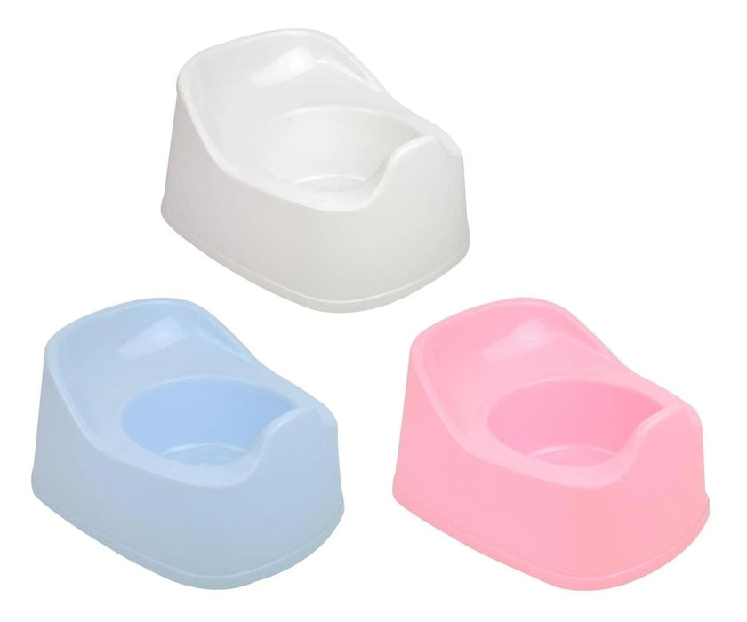 BABY POTTY TOILET TRAINING WHITE BLUE PINK VARIATION
