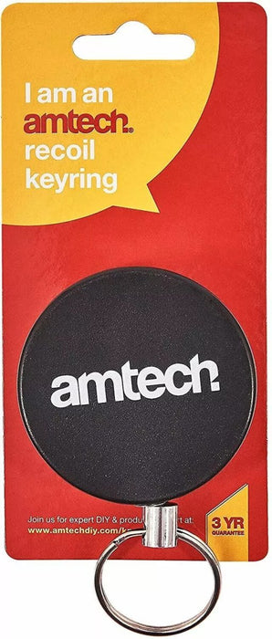 Retractable Key Chain Holder Split Ring Badge Recoil Belt Clip Pull Chain ID