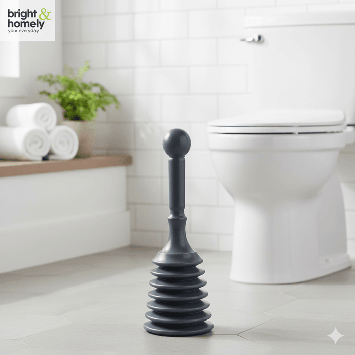 Heavy Duty Sink & Drain Plunger - Powerful Unclogger for Toilets & Showers