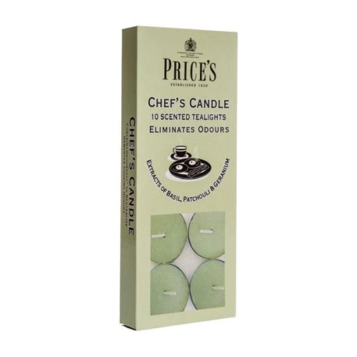 20 x Price's Chef Scented Tealights Cooking Odour Eliminating Candles
