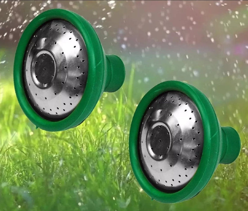2 x Universal Garden Watering Can Rose Head Push On Flexible Fine Rose Sprinkler